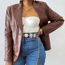 Load image into Gallery viewer, Newly Added: Genuine Leather Blazer