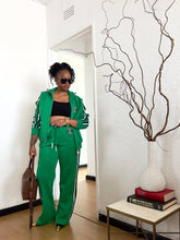 Load image into Gallery viewer, Rabanne x H&amp;M Green Track Jacket &amp; Pants Set - Thrift Happens 2