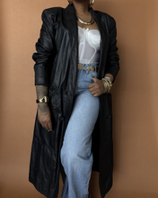 Load image into Gallery viewer, Newly Added: Genuine Leather Trench Coat