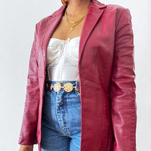 Load image into Gallery viewer, Newly Added: Outstitched Genuine Leather Blazer