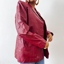 Load image into Gallery viewer, Newly Added: Genuine Leather Blazer