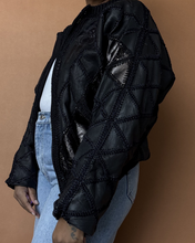 Load image into Gallery viewer, Newly Added: Genuine Leather Patchwork Weaved Jacket