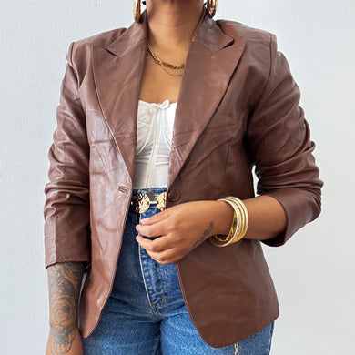 Newly Added: Genuine Leather Blazer