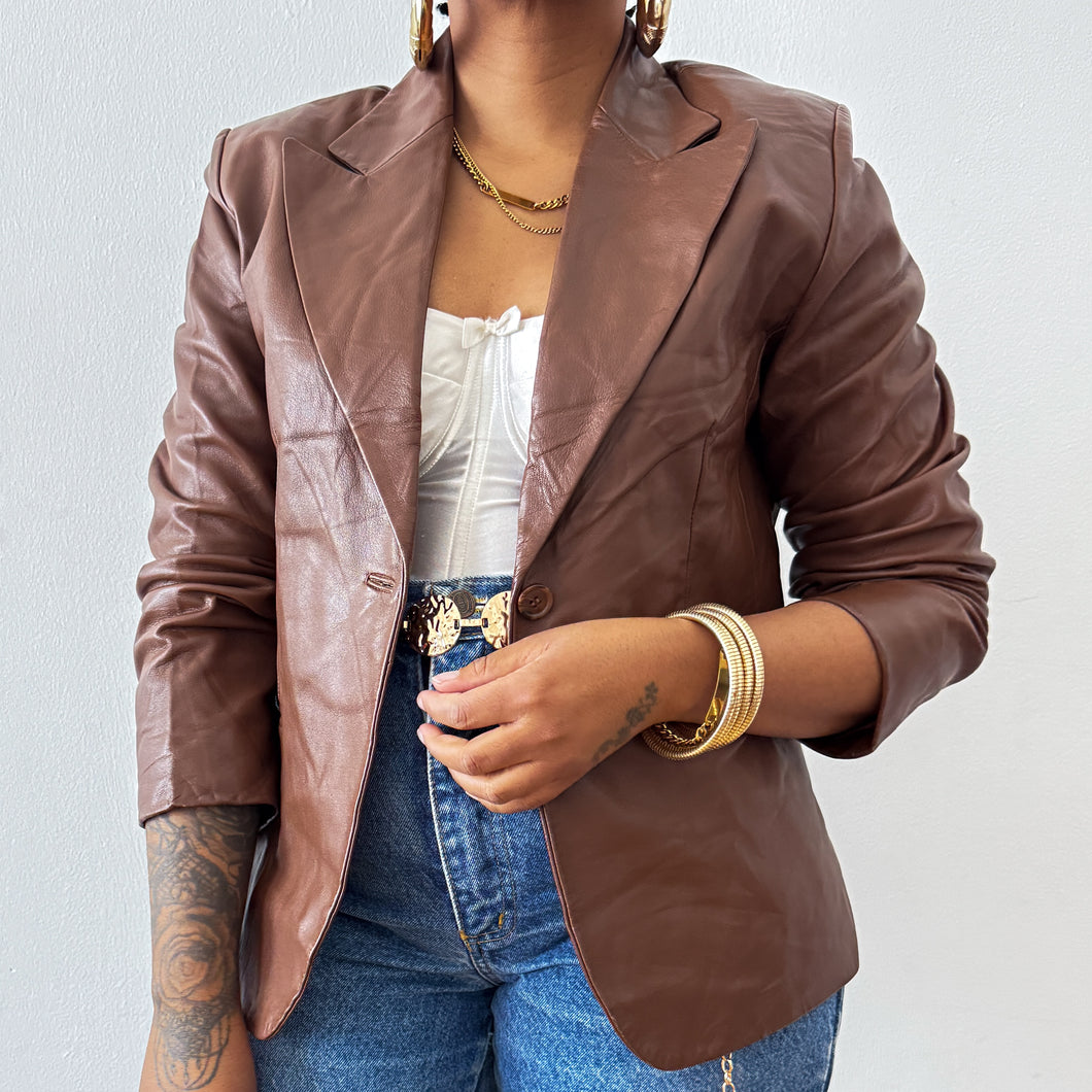 Newly Added: Genuine Leather Blazer