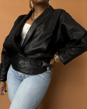 Load image into Gallery viewer, Newly Added: Vintage Batwing Genuine Leather Jacket