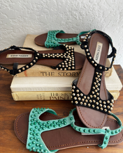 Load image into Gallery viewer, Newly Added: Steve Madden Genuine Suede Sandals