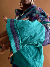 Load image into Gallery viewer, Abstract Nylon &amp; Fleece Panel Jacket - Thrift Happens 2