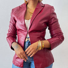 Load image into Gallery viewer, Newly Added: Outstitched Genuine Leather Blazer