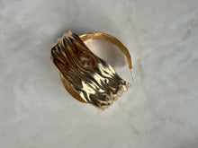 Load image into Gallery viewer, Accessories: Gold-Plated Sculptural Hoop Earrings - Thrift Happens 2