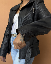 Load image into Gallery viewer, Newly Added: Genuine Leather Biker Jacket