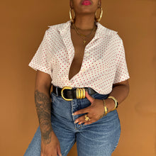 Load image into Gallery viewer, Newly Added: Red &amp; White Polka Dot Shirt
