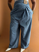 Load image into Gallery viewer, Newly Added: Louwe Inspired Sculpted Denim Tapered Trousers - Thrift Happens 2