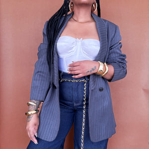 Newly Added: Classic Vintage Pinstripe Blazer