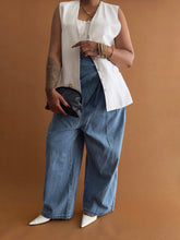 Load image into Gallery viewer, Newly Added: Louwe Inspired Sculpted Denim Tapered Trousers - Thrift Happens 2