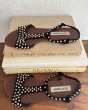 Load image into Gallery viewer, Newly Added: Steve Madden Genuine Suede Studded Sandals