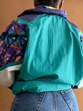 Load image into Gallery viewer, Abstract Nylon &amp; Fleece Panel Jacket - Thrift Happens 2