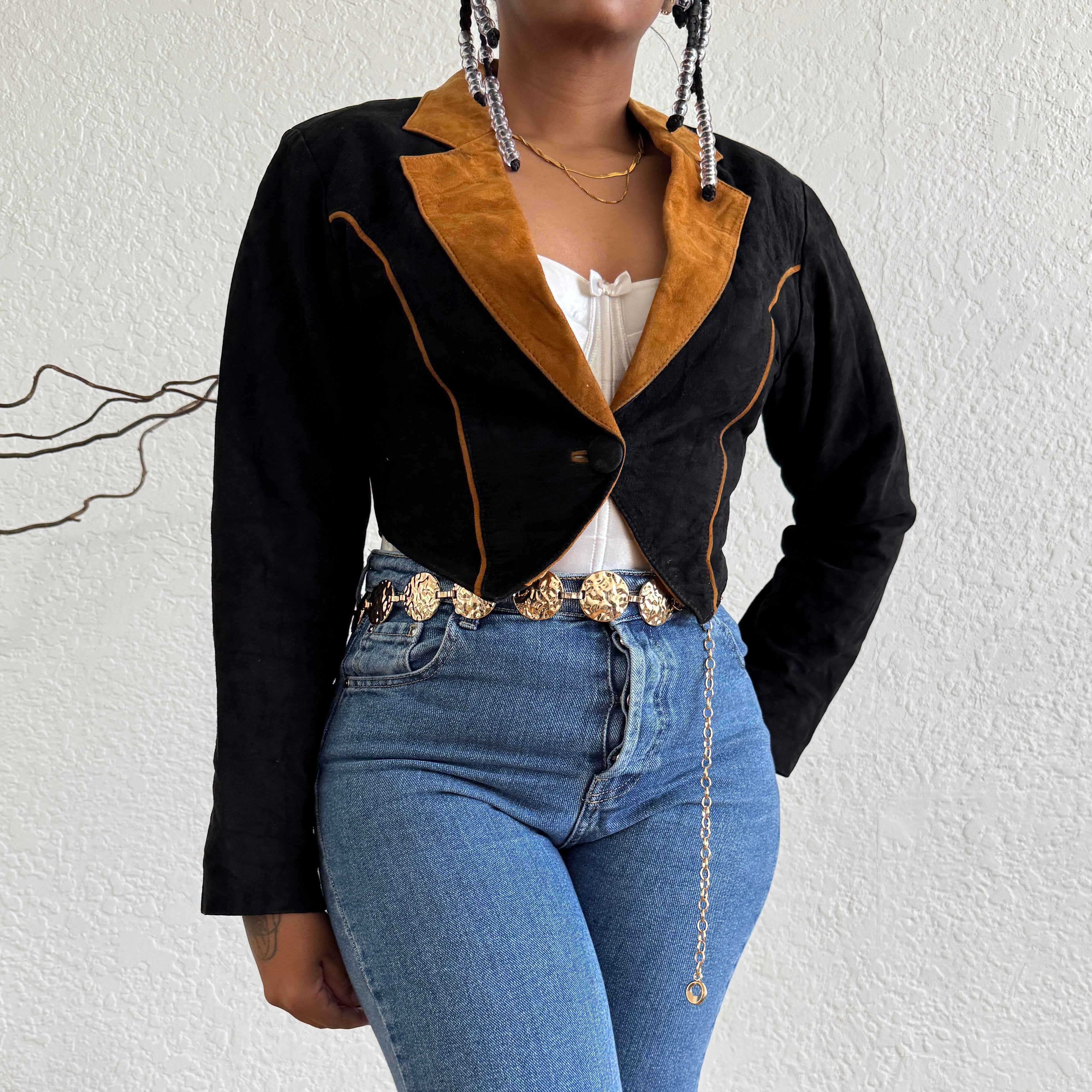 Genuine Suede Cropped Jacket – Thrift Happens