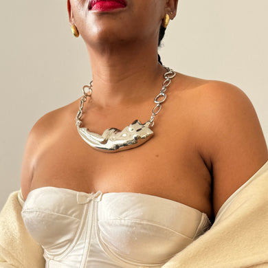 Brand New Silver Plated Neckpiece