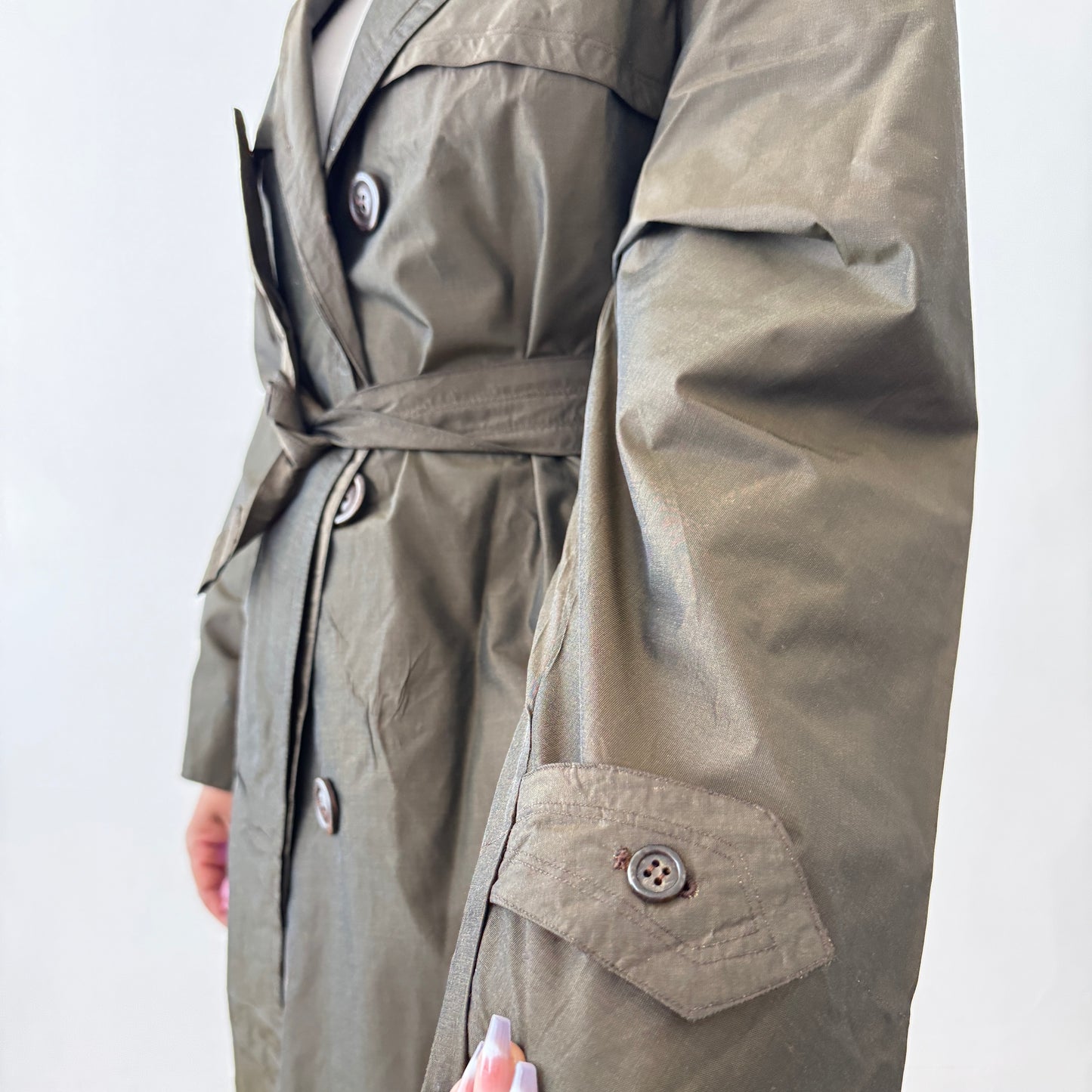 Newly Added: Rainy Weather Resistant Two Tone Trench Coat