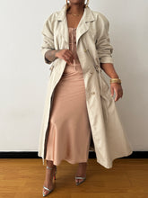 Load image into Gallery viewer, Light Vintage Trench Coat