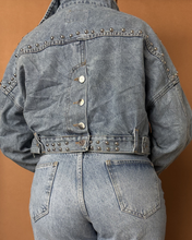 Load image into Gallery viewer, Newly Added: Cropped Denim Jacket