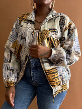 Load image into Gallery viewer, Newly Added: Safari Patchwork Print  Light Windbreaker Jacket