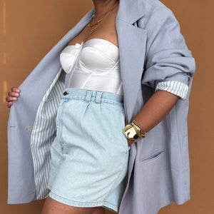 Newly Added: Stone Washed Mommy Denim Shorts