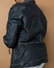 Load image into Gallery viewer, Newly Added: Brand New Distressed Genuine Leather Biker Jacket - Thrift Happens 2