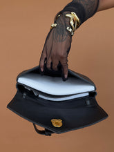 Load image into Gallery viewer, Accessories: Black Woven Envelope Shoulder/Sling Bag - Thrift Happens 2