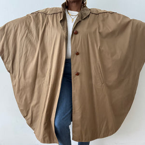 Winter Reversible Corduroy Poncho