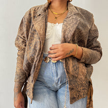 Load image into Gallery viewer, Newly Added: Genuine Leather Distressed Batwing Jacket