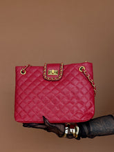 Load image into Gallery viewer, Accessories: Quilted Chain Shoulder Bag - Thrift Happens 2
