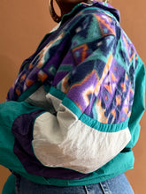 Load image into Gallery viewer, Abstract Nylon &amp; Fleece Panel Jacket - Thrift Happens 2