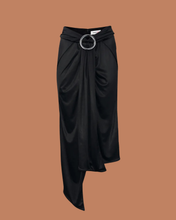Load image into Gallery viewer, Branded: Rabanne x H&amp;M Draped Stretchy Ring-Detail Skirt - Thrift Happens 2