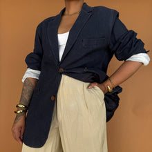 Load image into Gallery viewer, Newly Added: Elegant Denim Blazer