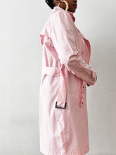Load image into Gallery viewer, Newly Added: Pink Light Basic Trench Coat