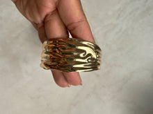 Load image into Gallery viewer, Accessories: Gold-Plated Sculptural Hoop Earrings - Thrift Happens 2