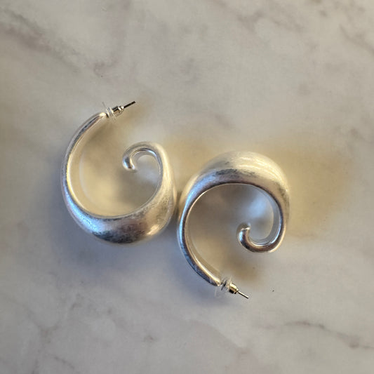 Newly Added: Pearly Curly Statement Earrings