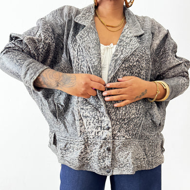 Newly Added: Vintage Distressed Batwing Genuine Leather Jacket