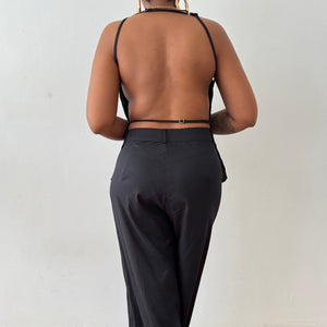 Linen Two Piece Backless Set