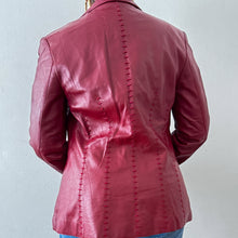 Load image into Gallery viewer, Newly Added: Outstitched Genuine Leather Blazer