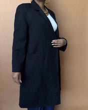 Load image into Gallery viewer, Newly Added: Plain Black Winter Coat
