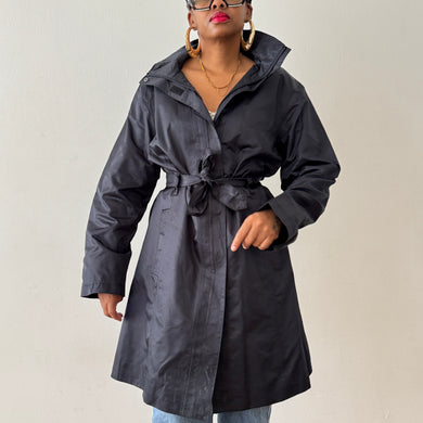 Brand New Hooded Weather Resistant Trench Coat