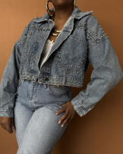 Load image into Gallery viewer, Newly Added: Cropped Denim Jacket
