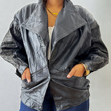 Load image into Gallery viewer, Newly Added: Genuine Leather Batwing Jacket