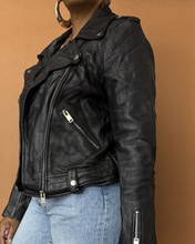 Load image into Gallery viewer, Newly Added: Genuine Leather Biker Jacket