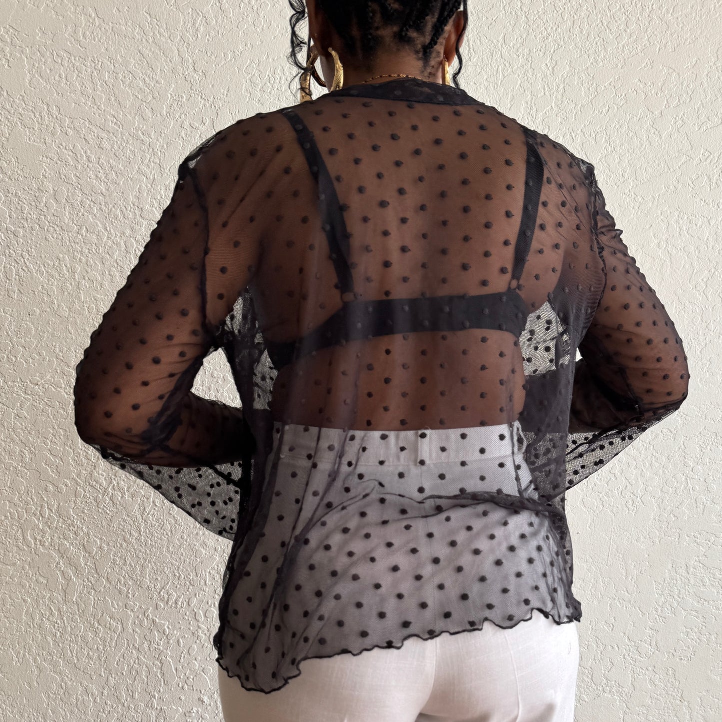 Newly Added: Polka Dot Transparent Blouse