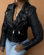 Load image into Gallery viewer, Newly Added: Genuine Leather Biker Jacket