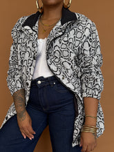 Load image into Gallery viewer, Newly Added: Snake-Print Lightweight Jacket