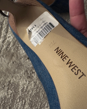 Load image into Gallery viewer, Newly Added: Brand New Nine West Denim Heels